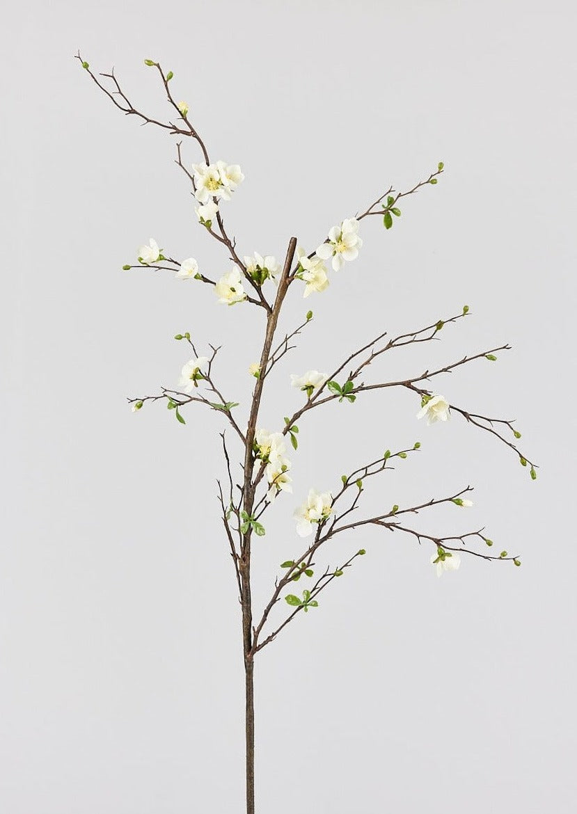 SALE - Artificial Flowers | Cream Artificial Blossom Branch - 57"