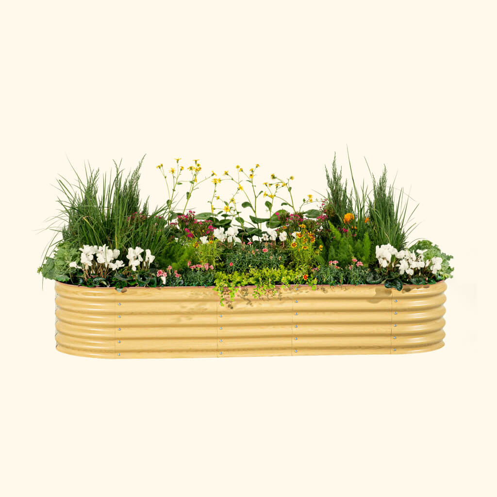 17" Tall 10 In 1 Jumbo Modular Metal Raised Garden Bed Kit-Garden beds-The Succulent Source