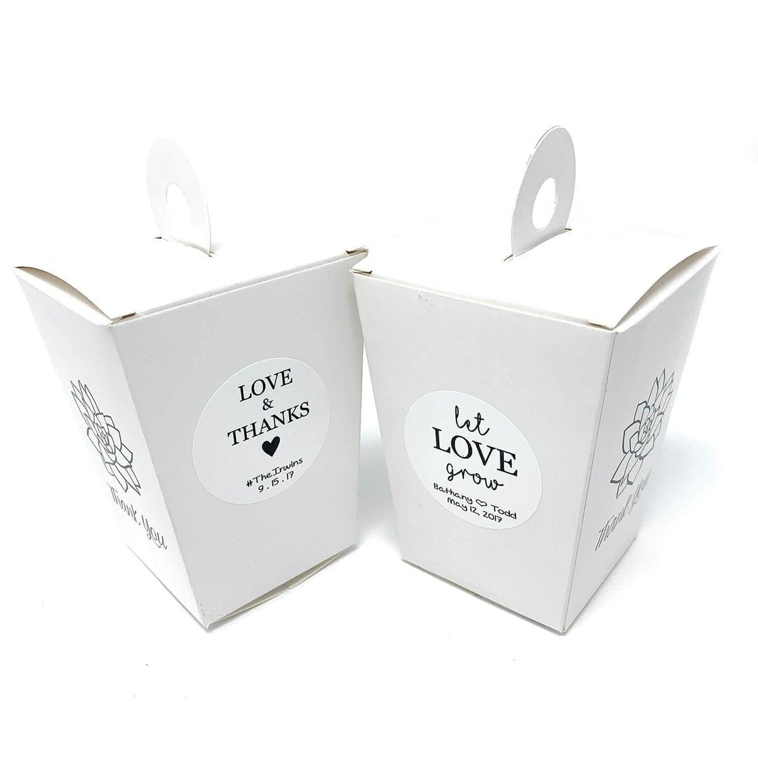 CUSTOM Stickers for To-Go Boxes (12 Pack)-Accessory - Tags-The Succulent Source
