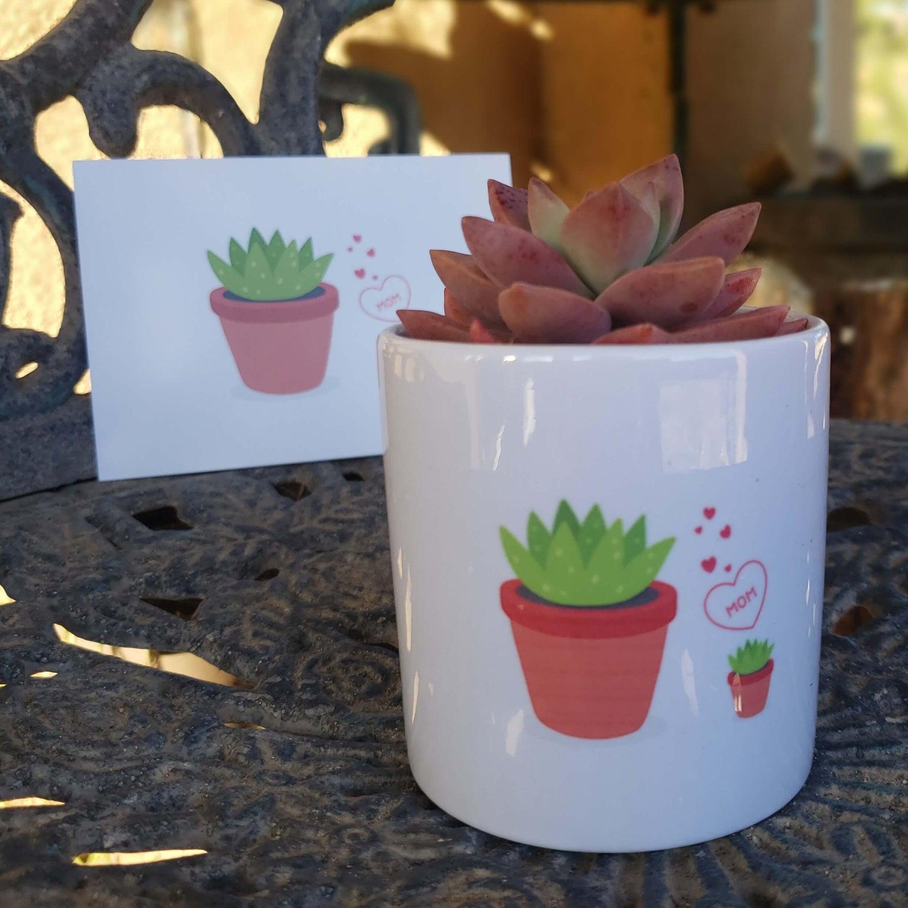 Mother's Day Succulent Pot-SayIt-The Succulent Source